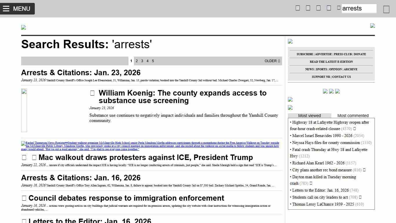 NewsRegister.com - News and information for McMinnville and Yamhill Valley, Oregon - wine country newspaper